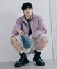 COVERNAT Nylon Track Jacket Dusty Pink