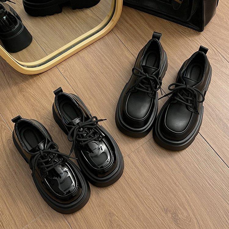 [Yushilai] British style platform small leather shoes for women's 2025 summer new Japanese JK round head with skirt single shoes