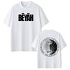 Summer Rapper Damso Beyah Tour Print Unisex Women Hiphop Tshirts Summer Shortsleeved Loose Casual Gothic Punk Cotton Tshirts