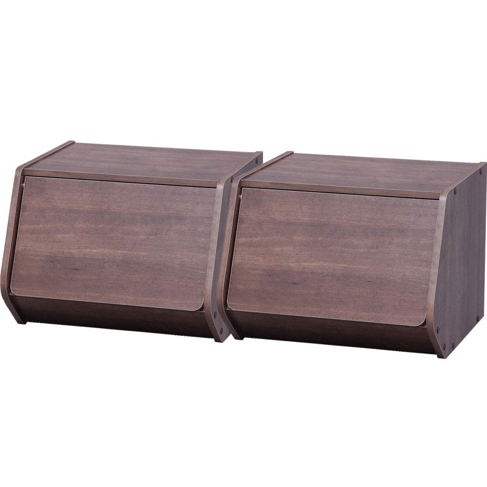 

IRIS Ohyama Storage Box Brown 40 x x Set of 2 38.8 30.5cm STB-400D