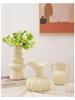 High-End French Ceramic Vase for Living Room - Ideal for Flower Arrangements, Artificial or Dried Flowers, Desktop Decoration