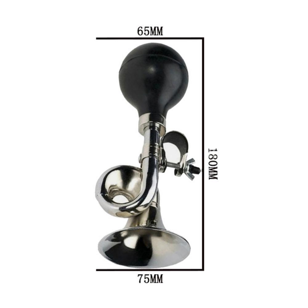 Silver Bike Snail Air Horn Squeeze Rubber Bike Bugle New Bicycle Bell