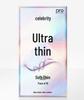 Celebrity Ultra Thin Ribbed Condoms with Hyaluronic Acid for Adult Pleasure and Family Planning