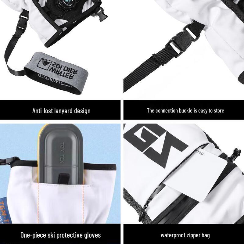 Xihong Windproof Waterproof Ski Mittens