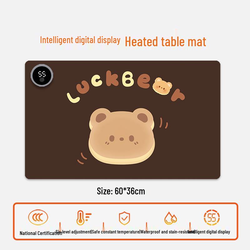 Electric Heating Desk Pad - Warm Mouse Pad for Office & Student Use