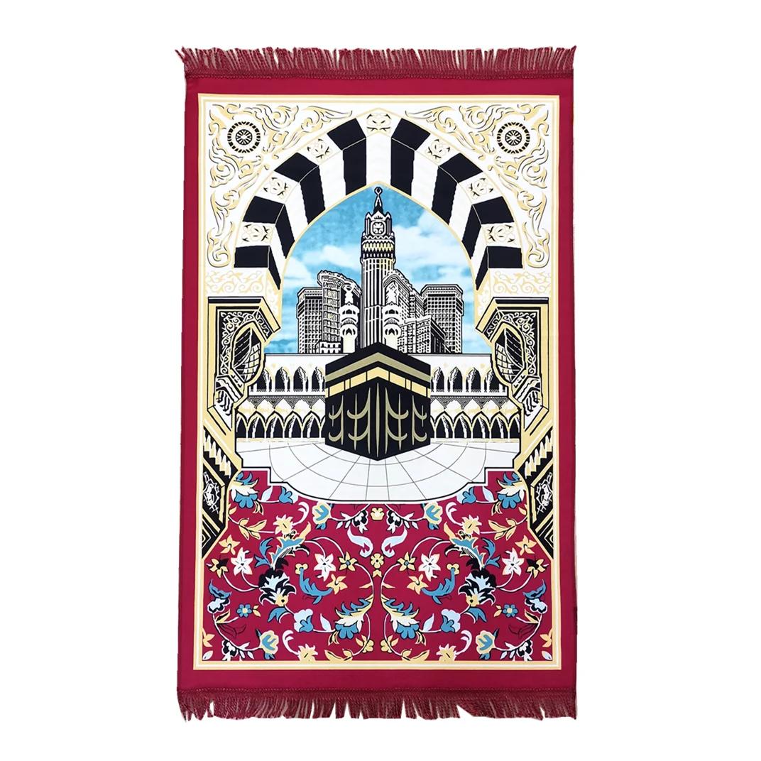

Portable Prayer Mat Super Soft Prayer Rug Muslim Mats фиолетовый