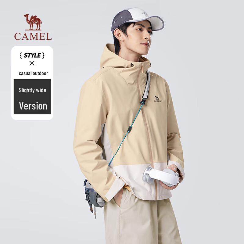 CAMEL Unisex Outdoor Lightweight Windproof Waterproof Jacket S