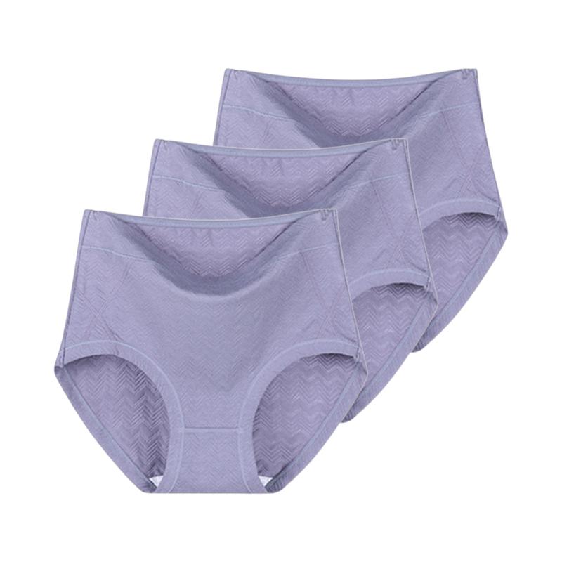 3 Pieces Women's Briefs Big Size Lingerie Cotton Undies Underwear High Waist Panties Underpants XL 2XL 3XL 4XL 5XL 6XL