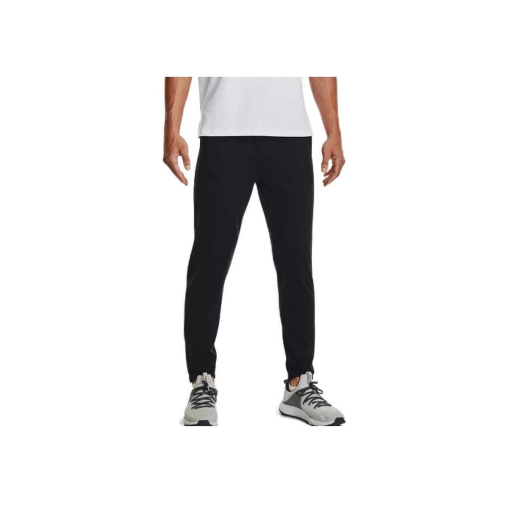 Under Armour Solid Color Slim Fit Joggers Men Bottoms Black 1373730-001