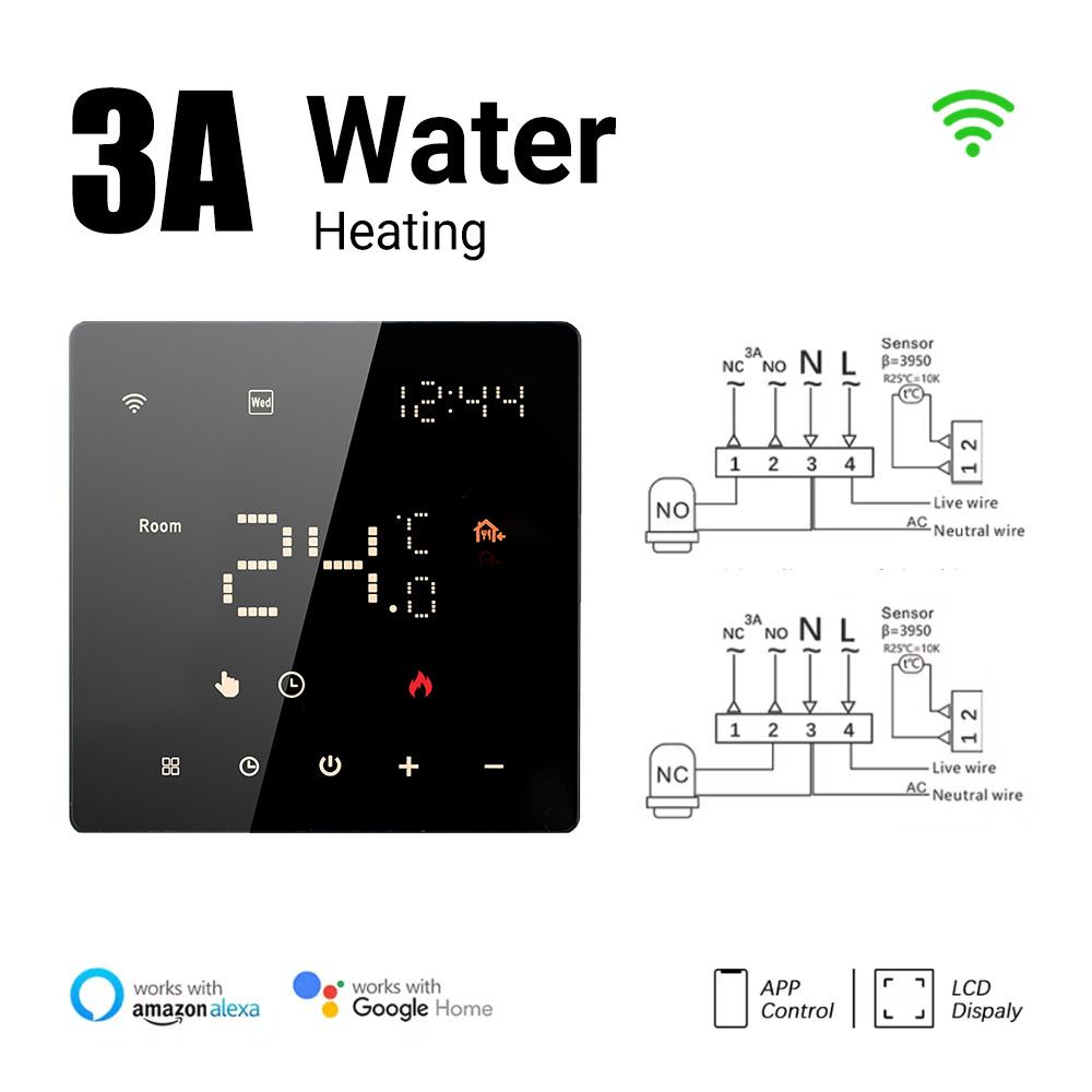ME81H/82H WiFi Thermostat for Wall Boilers and Electric Heating - APP Remote Control with Alexa and Google Home Voice Commands