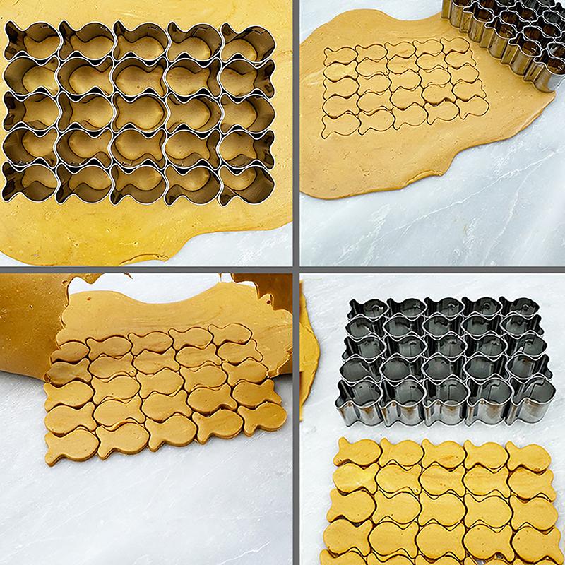Fish Cookie Cutter Stainless Steel Fish Cracker Cookie Cutter Unique Fish Cookie Molds Mini Cookie Cutters For Baking
