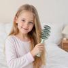 Kids Vented Hair Brush with Ergonomic Handle, Blow Fast Drying Scalp Massage Brush, Detangling Brush for Long Thick Curly Wet Hair