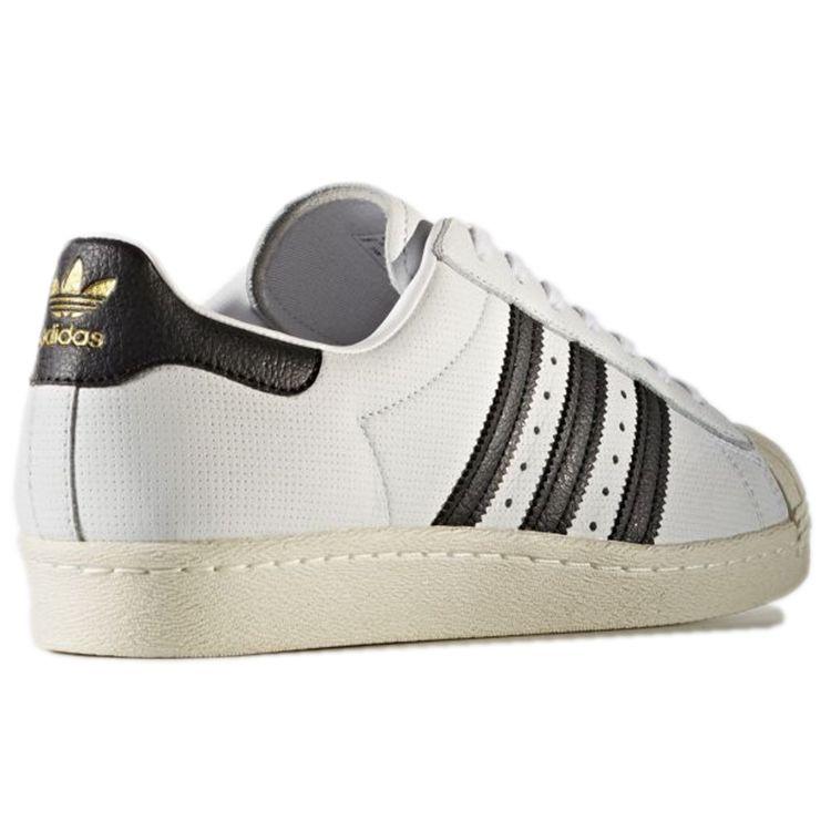 Adidas Originals Superstar 80s Low Top Sneakers Unisex Sneakers White Black BZ0144