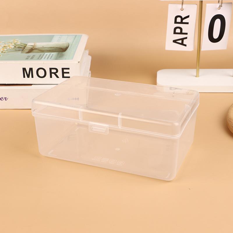 

Ins Белый прозрачный флип-коробка для хранения вещей Домашняя организация Кейс для хранения карточек Разные канцелярские принадлежности Настольный пылезащитный органайзер чистый