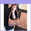 Pu Large Capacity Crossbody Bag With Wrinkle Solid Color Butterfly Design For Daily Use