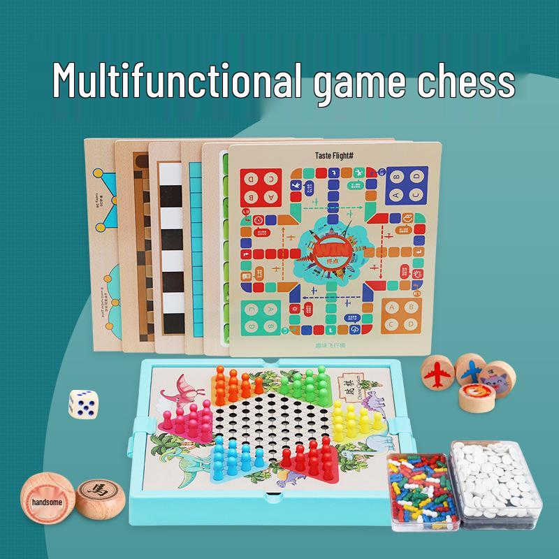 Doppelseitiges Holz-Multiplikations- und Zahlenerkennungsbrett für Kinder