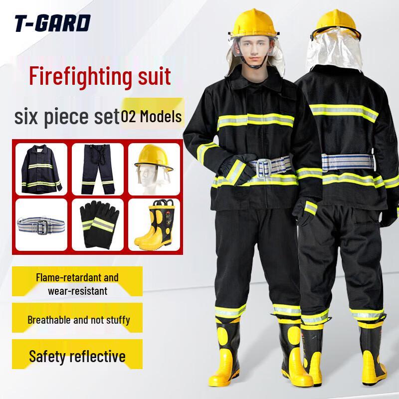 SHENGLI T-Gard 02 Шестикомпонентный огнезащитный костюм L черный