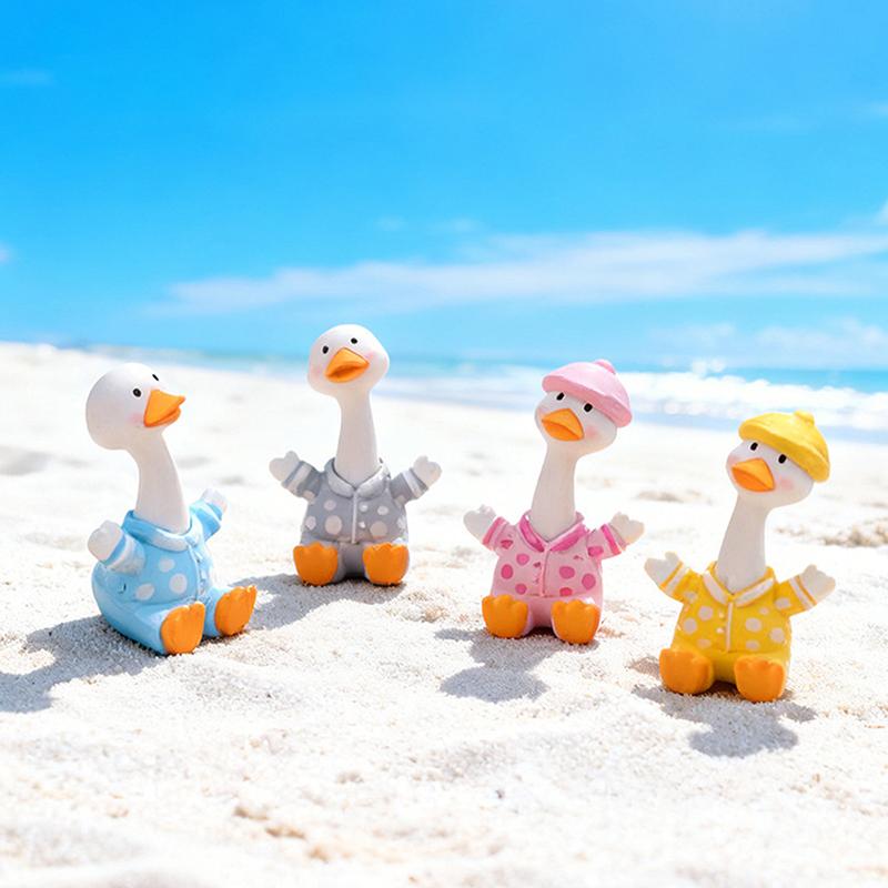 Design Canard Heureux, Ornement de Bureau, Décoration d'Intérieur Paysage Miniature, Canard Mignon Pour Commande de Voiture