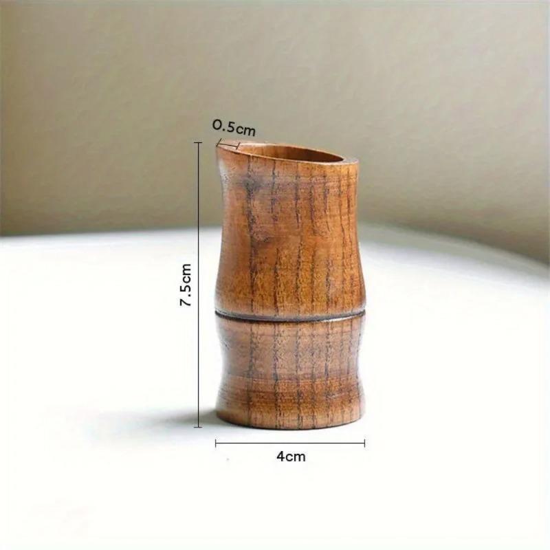 

1Pc Wood Toothpick Storage Box Cylinder Tooth Pick Holder Home Kitchen Decoration Accessories. Black