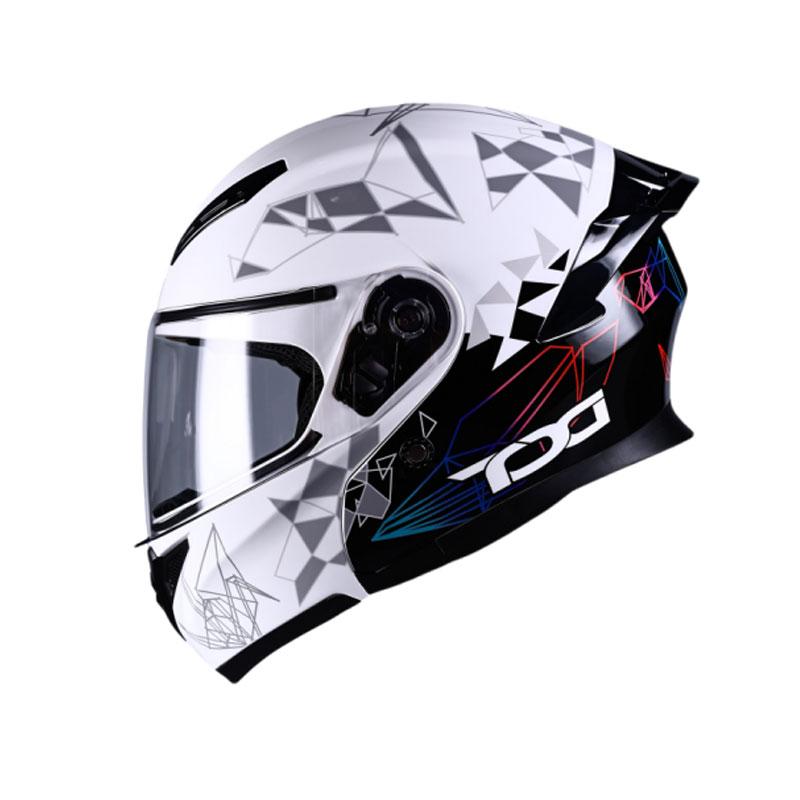 Clamshell Dual Lens Motorcycle Helmet Safety Downhill Flip Up Helmets Professional Motocross Racing Full Face Casco Moto