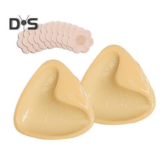 Oboustranné lepící vložky do podprsenky Opakovaně použitelné samolepicí vycpávky do podprsenky push Up Neviditelná vložka do podprsenky pro plavky, sportovní plavky, bez ramínek