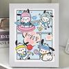 Kuromi Cartoon Diamond Painting Kit: Peace & Joy DIY Gift for Students and Kids.