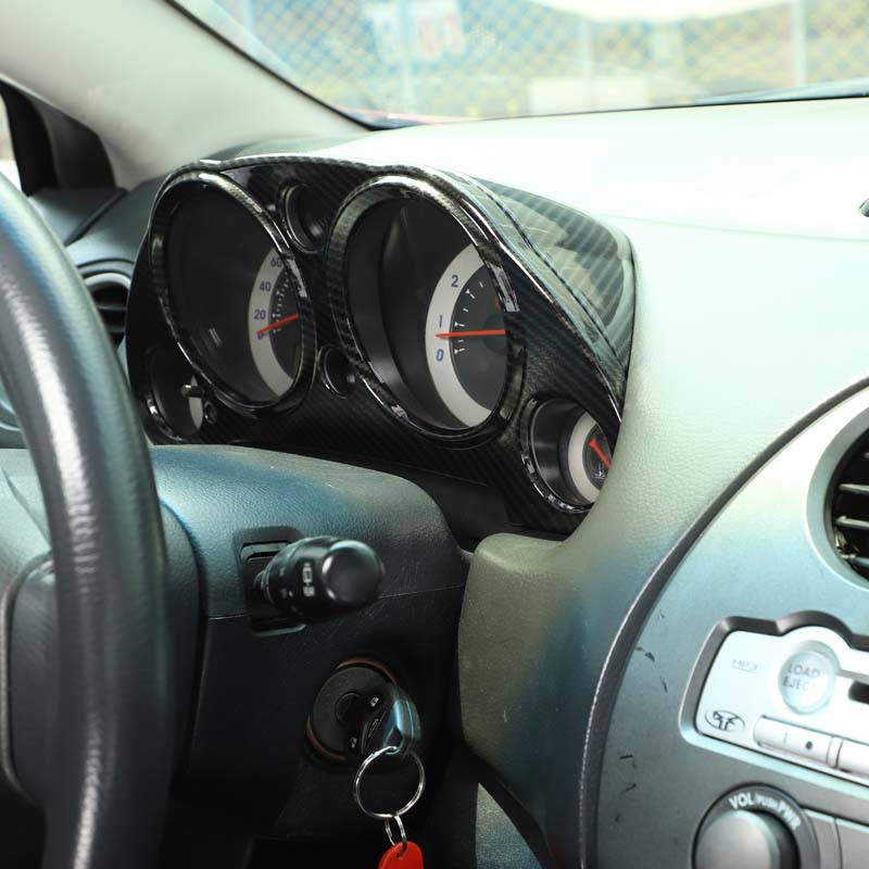 For Mitsubishi Eclipse 06-11 ABS carbon fiber Air conditioner multimedia frame Cover Window Lifting Button Cover Car Accessories