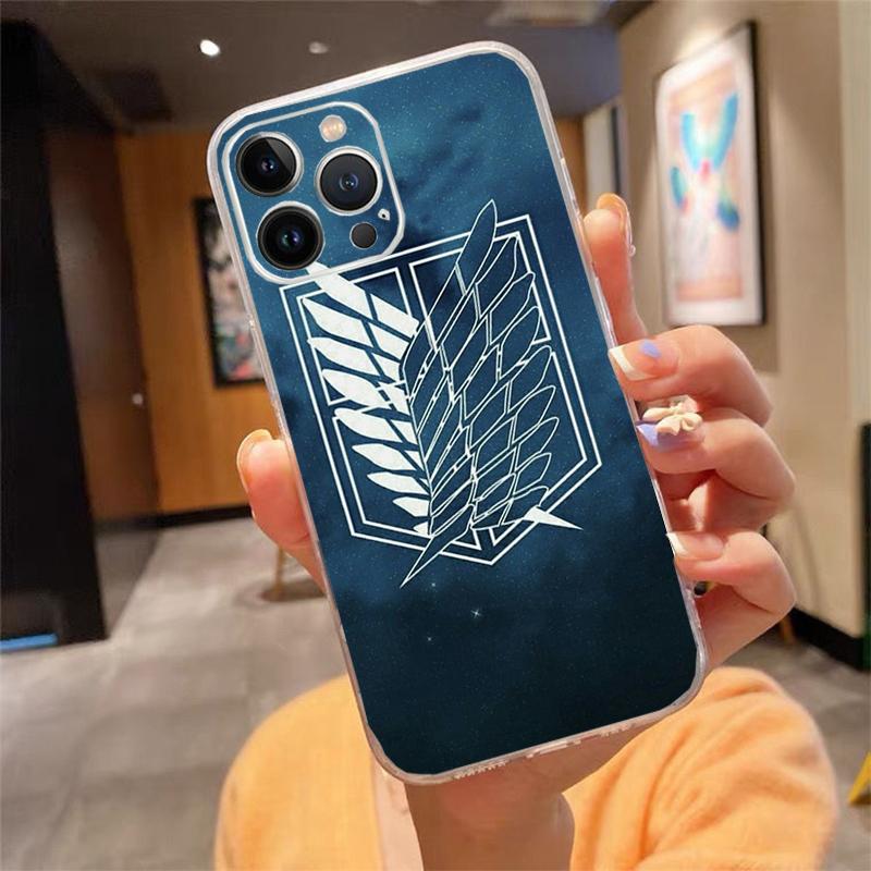 Phone Case For iphone 17ProMax Air 16 15 14 13 Pro Max 15 16 Pro 15Plus Anime Japanese attack on Titan
