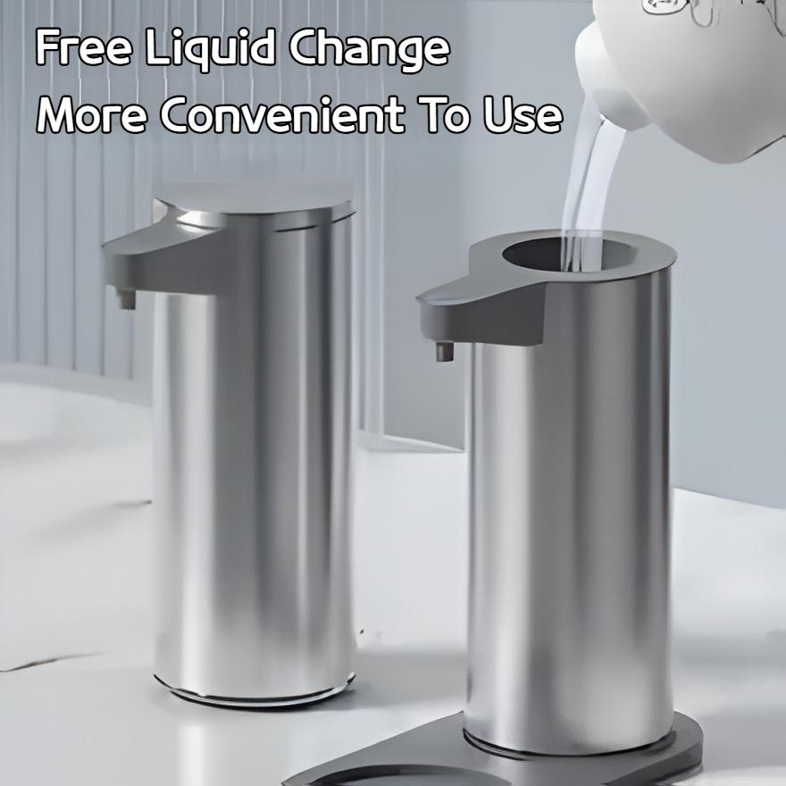 Intelligent automatic sensing stainless steel soap dispenser for washing mobile phones, contactless for home kitchen wall mounte