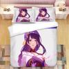 Genshin Impact Raiden Shogun 3D Printed Bedding Set Duvet Covers Pillowcases Comforter Bedding Set Bedclothes Duvet Cover