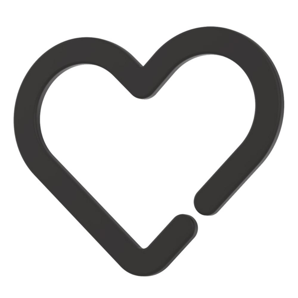 

10 шт. Многоразовые подвески для бокалов для напитков Сделай сам Подвески для бокалов НОВЫЕ Маркеры для напитков в форме сердца Украшение для бутылки чёрный