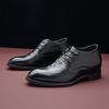 Formelle Herrenschuhe aus Rindsleder mit verstecktem 6,5cm Absatz, Britisch-Koreanischer Stil, Trendy für Business oder Hochzeiten