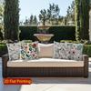 2D Floral Embroidered Pattern Pillowcases For Home Pattern Cushion Cover Suitable For Sofa Bedroom Car Pillow Cover