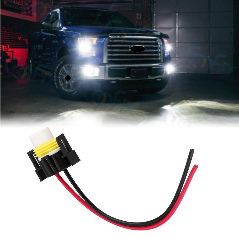H11 Headlight Fog Lamp Retrofit Wiring Harness Female Sockets Plug Ceramics Connector Adapter