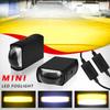 Motorcycle Driving Lights Double Color Lights White/Amber 3 Modes Hi/Lo Beam Sport Front Grille LED Lights with Lens Waterproof for SUV ATV Bike UTV