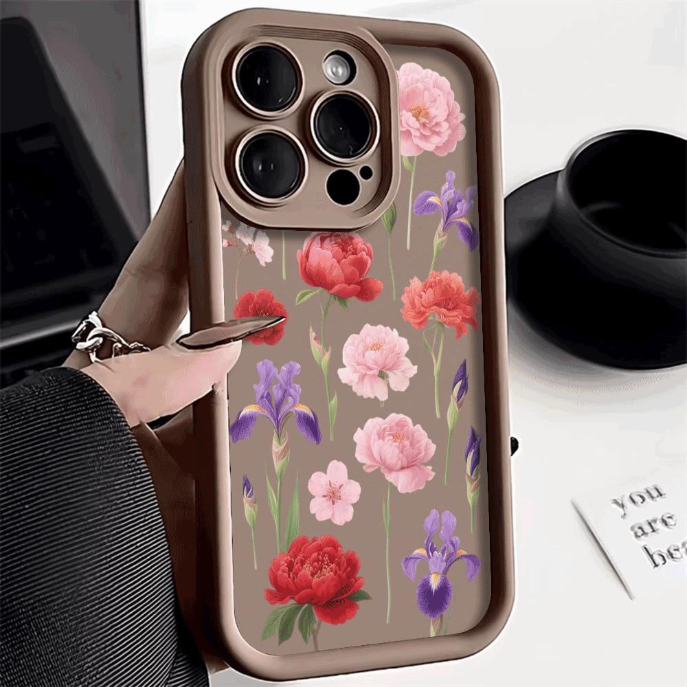 Shockproof Phone Case For Xiaomi Redmi Note 14 13 12 11 10 9 8 7 Pro/Plus Anti-Drop Protect Fashion Colorful Flower Design Cover