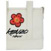 Kenzo X Futura 2000 Collaboration Floral Pattern Design Fabric Tote Bag Unisex Tote Bags Light-Brown FF68SA910F36-03