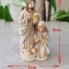 Nativity Scene Statue Tabletop Scenes Resin Holy Family Statue Catholic Figurine Handicrafts Sculpture Thanksgiving Decoration
