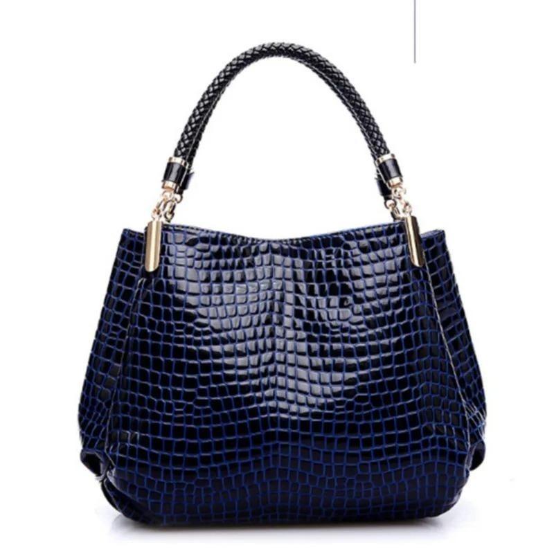 Ženy Crocodile Pu Leather Messenger Tašky Veľkokapacitné Dámske Tašky Kabelky Dámske Neformálne Totes Taška Dámska taška cez rameno