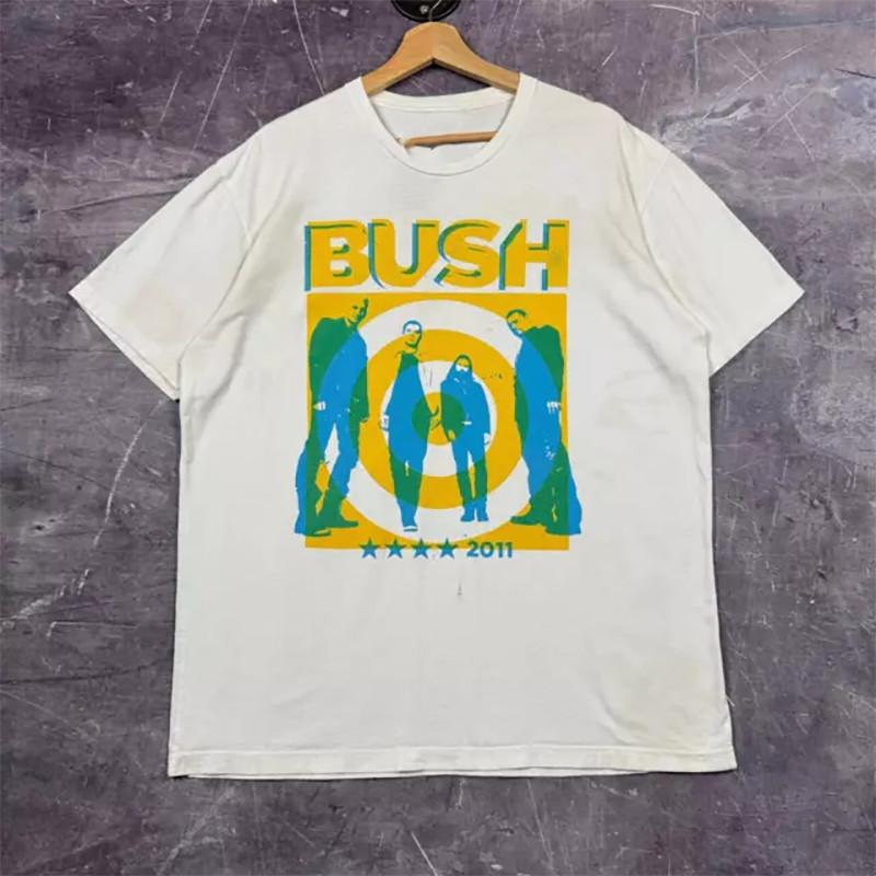 Bush Band White T-Shirt Cotton Full Size Unisex T-Shirt XXXXL