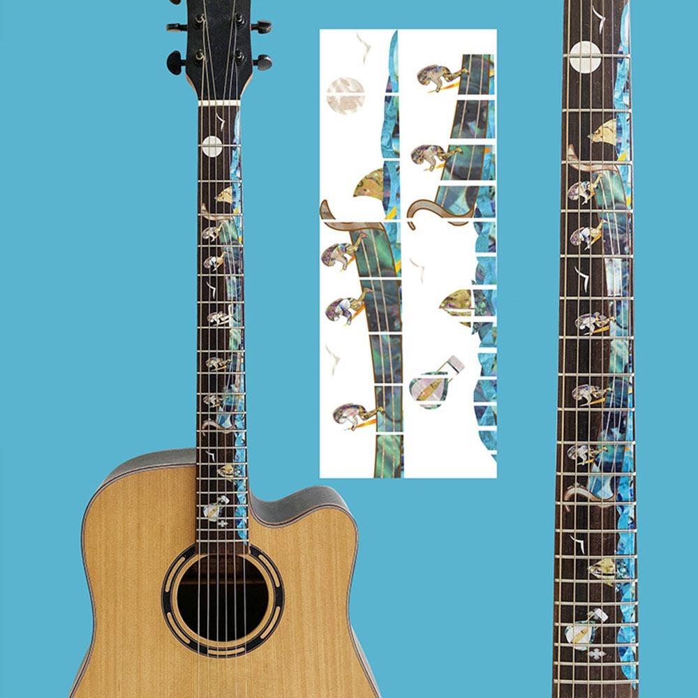 PVC Guitar Fretboard Sticker Guitarra Accessories Electric Guitar Parts Bass Inlay Decal DIY Instrument Decorations