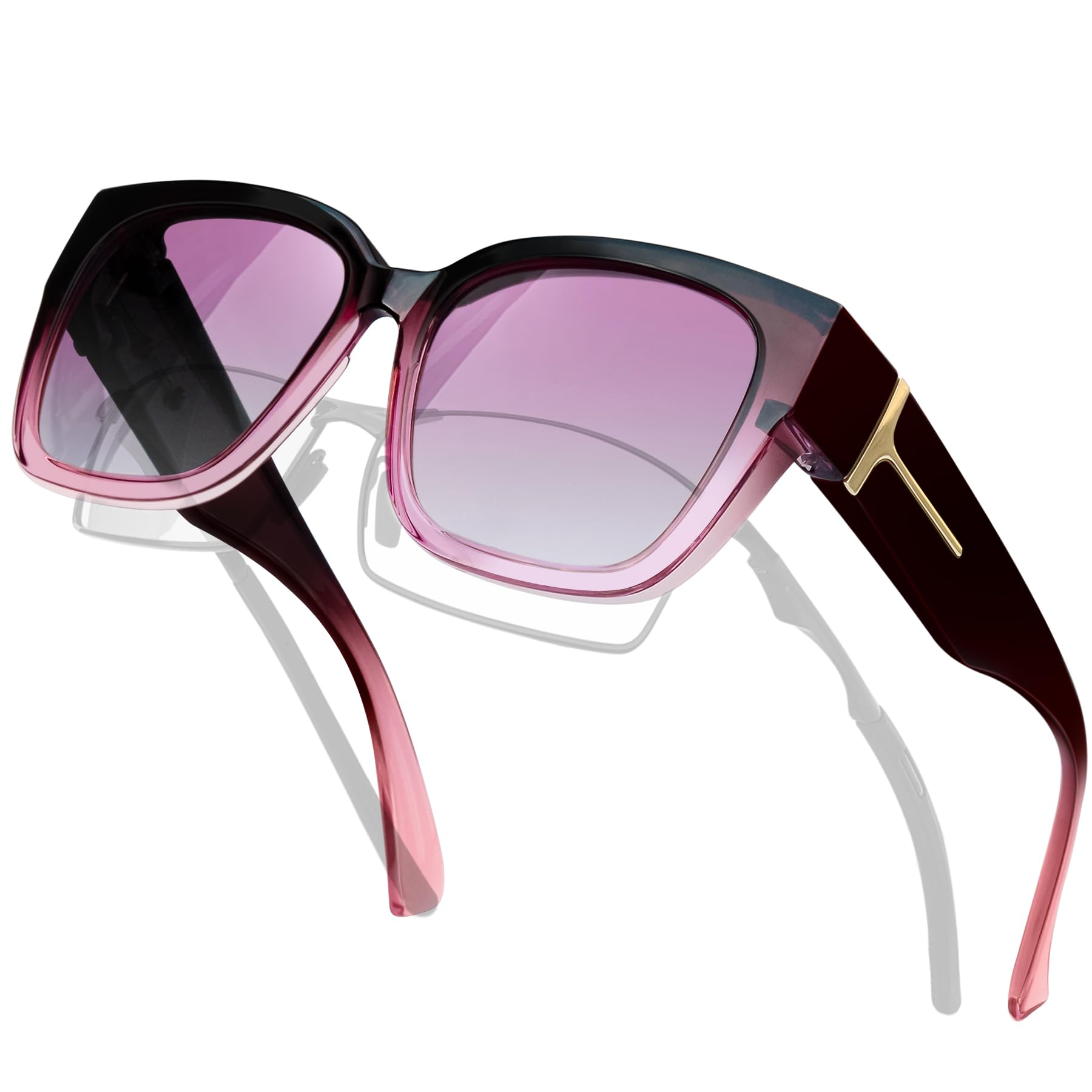 

Over glasses that can be worn over polarized UV for black [MAIVARDAY] sunglasses, glasses, UV400, protection, driving, men s, women s,
