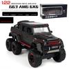 1:22 Mercedes-Benz G63 AMG 6X6 Off-road Vehicle SUV Alloy Model Car Diecast Simulation Sound Light Toys Car Children Gifts A72