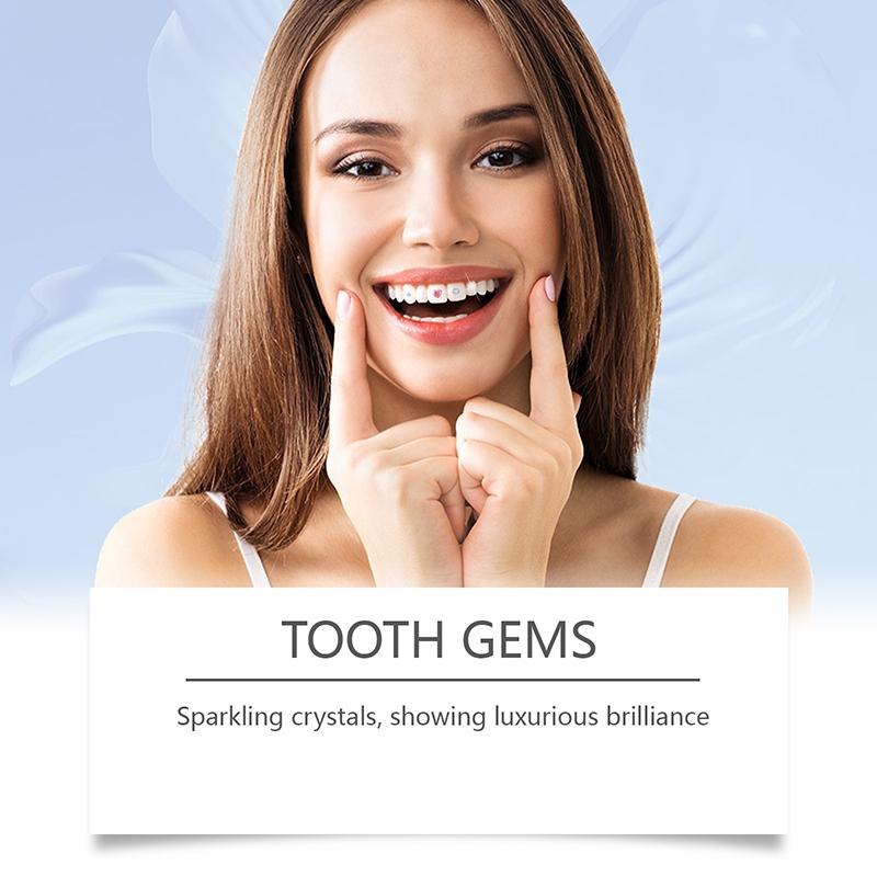 24Pcs Dental Tooth Gems  Diamond Ornament Diy Tools Various Shapes Color Teeth Jewelry Denture Acrylic