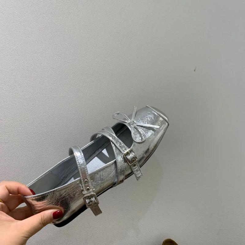 Fashion Women's Shallow Mouth Women Shoes Low Heels Female Footwear Bow-Knot Ballet Flats Fall Cross Summer Dress Butterfly Ballerinas