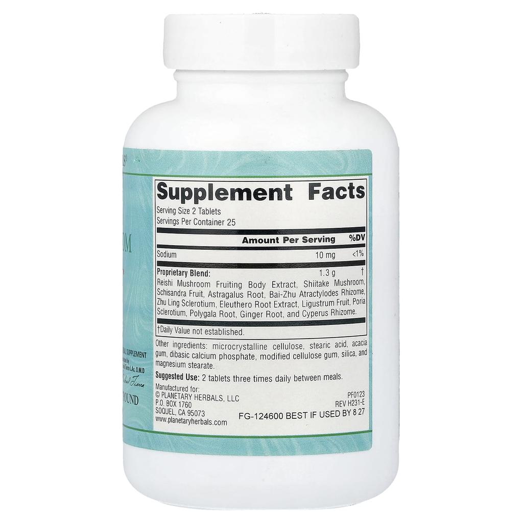 Planetary Herbals, Reishi, Mushroom Supreme™, 50 Tablets