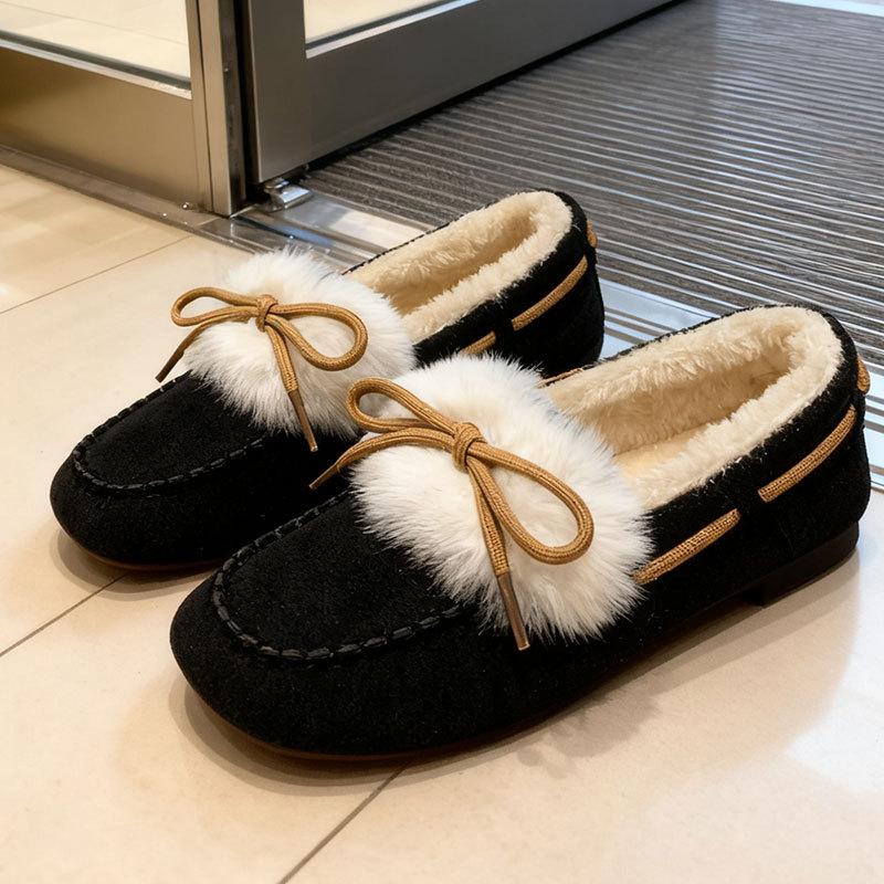 

Женская модная легкая подошва, зимние теплые меховые сапоги-одношаги, подкладка с утеплителем, нескользящие, повседневные спортивные хлопковые сапоги, меховая обувь 40 чёрный