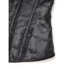 Black Jacquard Corset Top With Puff Sleeves And Bow Front Hook Boned Bustier For Women