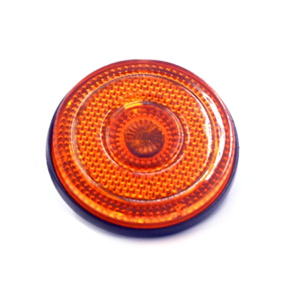 12V 24 LED Car Motorcycle Trailer Amber Round Rear Tail Brake Stop Marker Light Lamp Indicator Fit for Pickups Trucks SUVs RVs