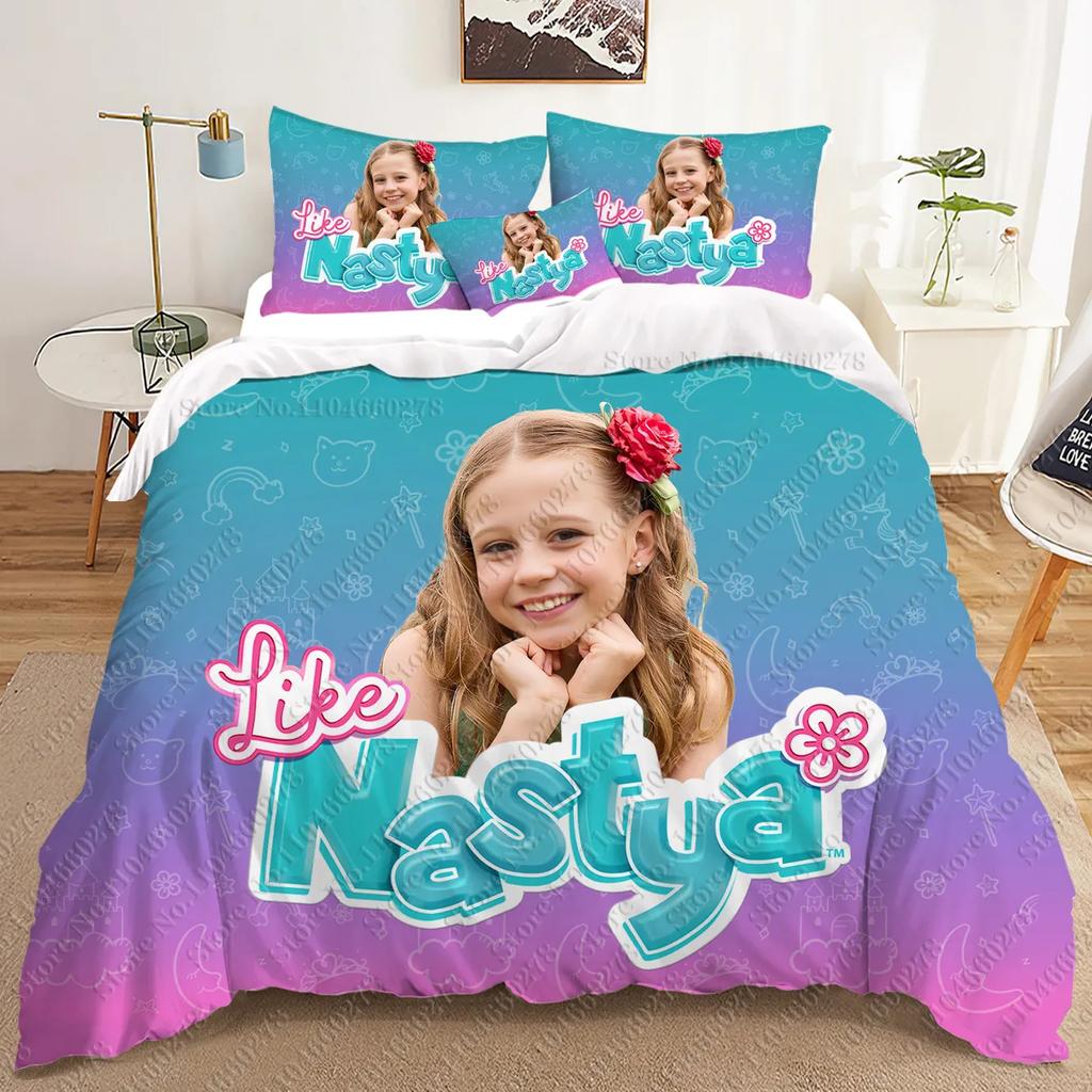 Nastya 3D Bedding Sets Print Duvet Cover Adults/ Children Bed Comforter Birthday Gift Dropshipping